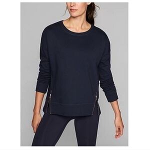 Athleta Black Cityscape Sweatshirt Size XS